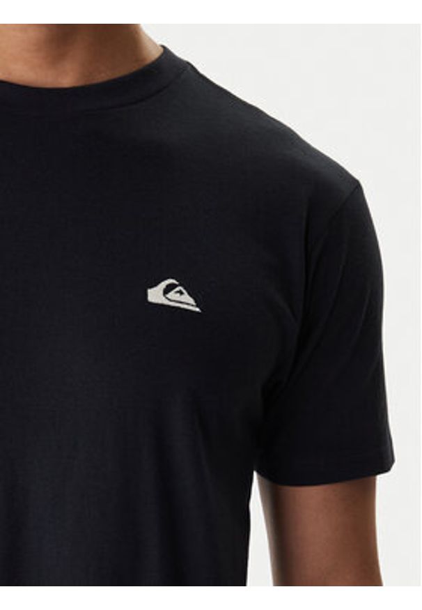 Quiksilver T-Shirt Basic Ss EQYZT07711 Czarny Regular Fit. Kolor: czarny. Materiał: bawełna