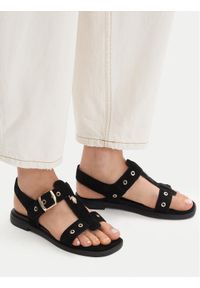 U.S. Polo Assn. Sandały EO-ALYS001W/6S1 Czarny. Kolor: czarny. Materiał: skóra, zamsz #1