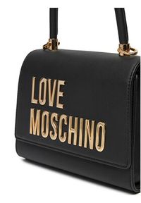 Love Moschino - LOVE MOSCHINO Torebka JC4024PP1MKD0000 Czarny. Kolor: czarny. Materiał: skórzane #4