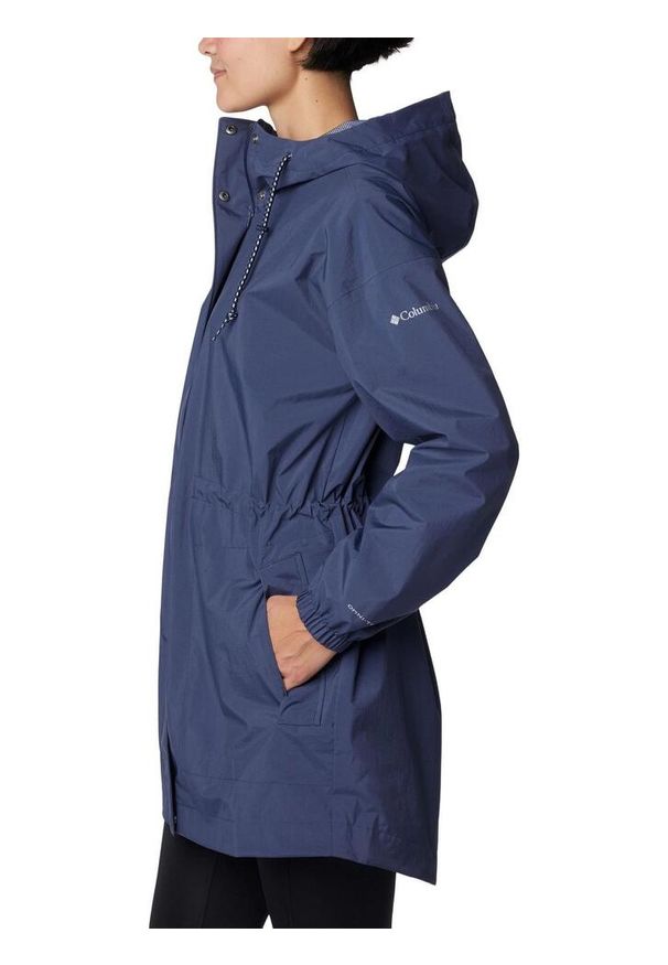 columbia - Płaszcz przeciwdeszczowy damski Columbia Splash Side. Kolor: niebieski. Materiał: nylon