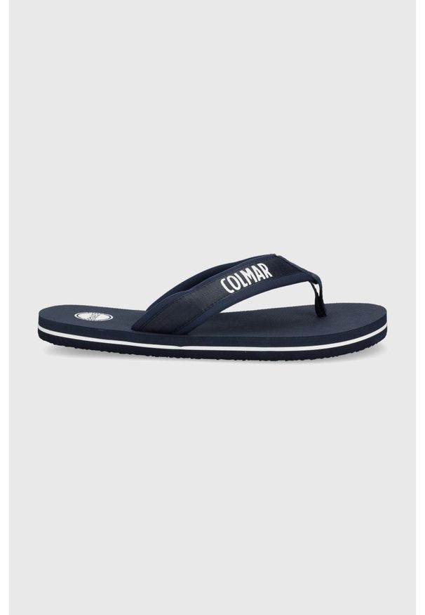 Colmar japonki navy męskie kolor granatowy. Kolor: niebieski. Materiał: materiał. Obcas: na obcasie. Wysokość obcasa: niski