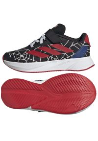 Adidas - Buty adidas Duramo SPIDER-MAN K Jr ID8048 czarne. Okazja: na co dzień. Zapięcie: rzepy. Kolor: czarny. Materiał: guma, syntetyk, materiał. Szerokość cholewki: normalna