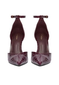 DeeZee Szpilki CEO-LS6049-10 Bordowy. Kolor: czerwony. Materiał: materiał. Obcas: na szpilce #7