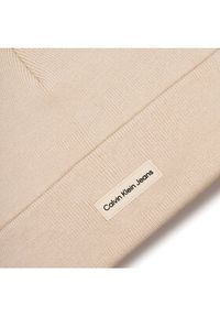 Calvin Klein Jeans Czapka Inst Patch Beanie K60K612322 Różowy. Kolor: różowy. Materiał: materiał
