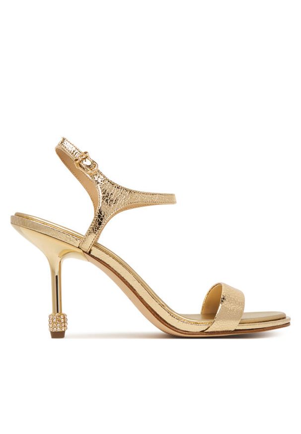MICHAEL Michael Kors Sandały Ivy High 40S6IVHS1M Złoty. Kolor: złoty. Materiał: skóra