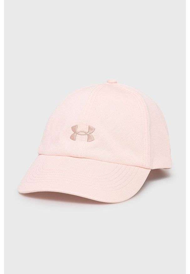 Under Armour - Czapka z daszkiem. Kolor: różowy. Materiał: materiał