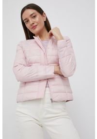 Vero Moda kurtka damska kolor różowy przejściowa. Kolor: różowy. Materiał: poliester