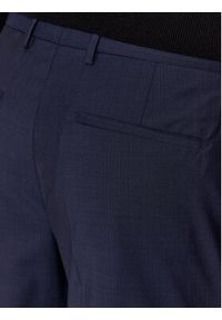 Calvin Klein Spodnie garniturowe K10K111722 Granatowy Slim Fit. Kolor: niebieski. Materiał: wełna #5