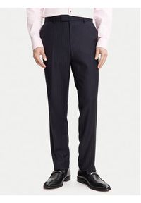 BOSS Garnitur H-Huge 50546121 Granatowy Slim Fit. Kolor: niebieski. Materiał: wełna #4