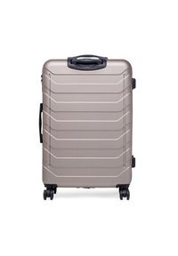 Gino Rossi - GINO ROSSI Walizka duża CEO-GIN-L-002-05-GOLD Złoty. Kolor: złoty. Materiał: materiał #2