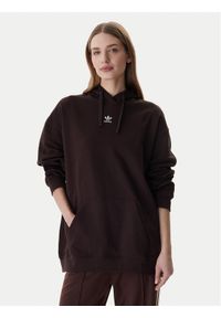 Adidas - adidas Bluza Essentials KC9145 Brązowy Oversize. Kolor: brązowy. Materiał: bawełna #1