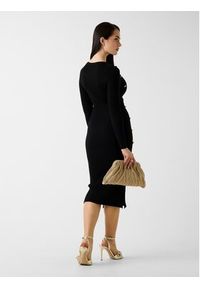 Guess Sukienka dzianinowa W6RK06 Z2YJ2 Czarny Regular Fit. Kolor: czarny. Materiał: wiskoza #4