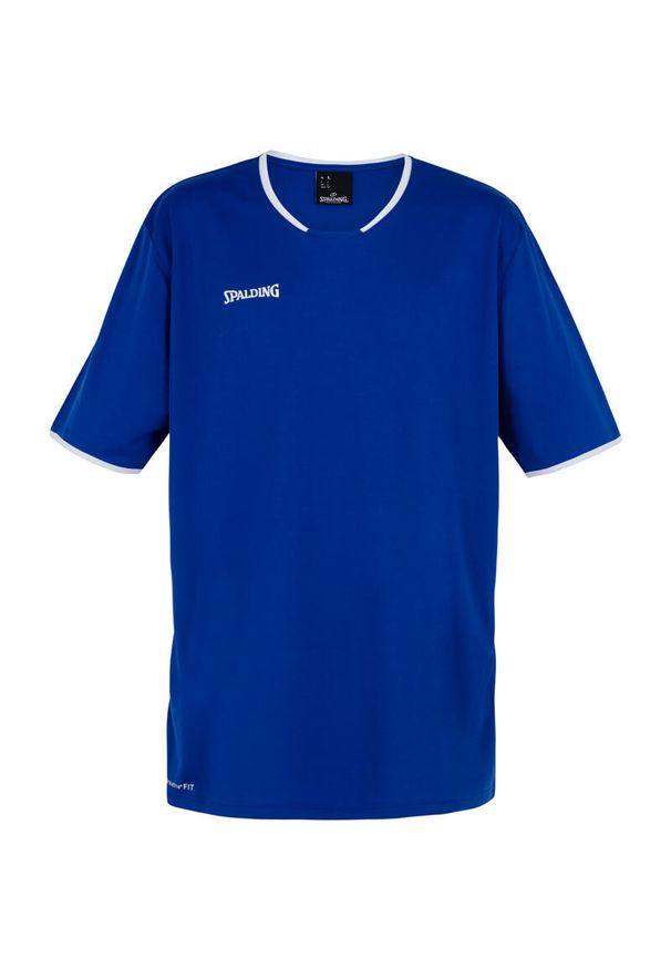 SPALDING - Koszulka dla dzieci Spalding Move shooting. Kolor: wielokolorowy, niebieski, biały. Długość rękawa: krótki rękaw. Długość: krótkie. Sport: koszykówka
