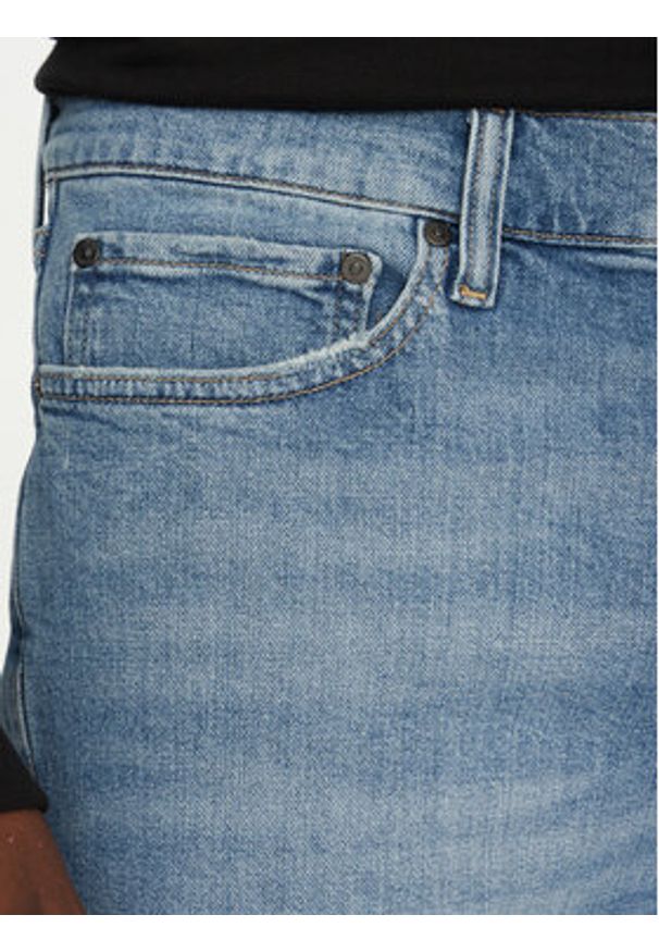 Calvin Klein Szorty jeansowe K10K114079 Niebieski Slim Fit. Kolor: niebieski. Materiał: bawełna