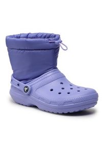 Crocs Śniegowce Classic Lined Neo Puff Boot 206630 Fioletowy. Kolor: fioletowy #4