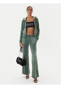 Juicy Couture Bluza Robertson JCAP176 Zielony Slim Fit. Kolor: zielony. Materiał: syntetyk #3