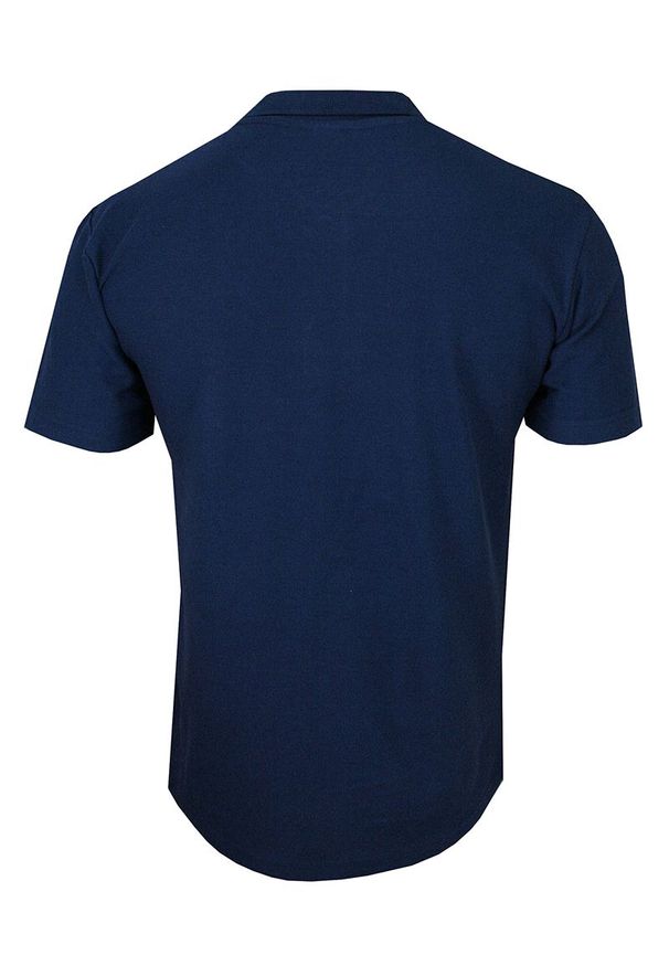 Niebieski t-shirt Stedman na co dzień, z krótkim rękawem, polo, krótki