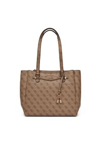 Guess - GUESS Brązowa shopperka damska Katya Multi. Kolor: brązowy. Materiał: skórzane #3