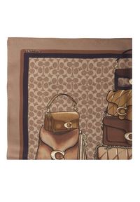 Coach Chusta 29CAS76 Brązowy. Kolor: brązowy. Materiał: jedwab #2