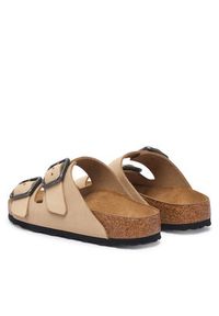 Birkenstock Klapki Arizona Wire Buckle 1031579 Beżowy. Kolor: beżowy. Materiał: nubuk, skóra #3