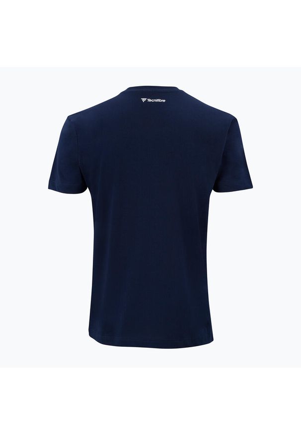 TECNIFIBRE - Koszulka tenisowa dziecięca Tecnifibre Team Cotton Tee. Kolor: niebieski. Sport: tenis