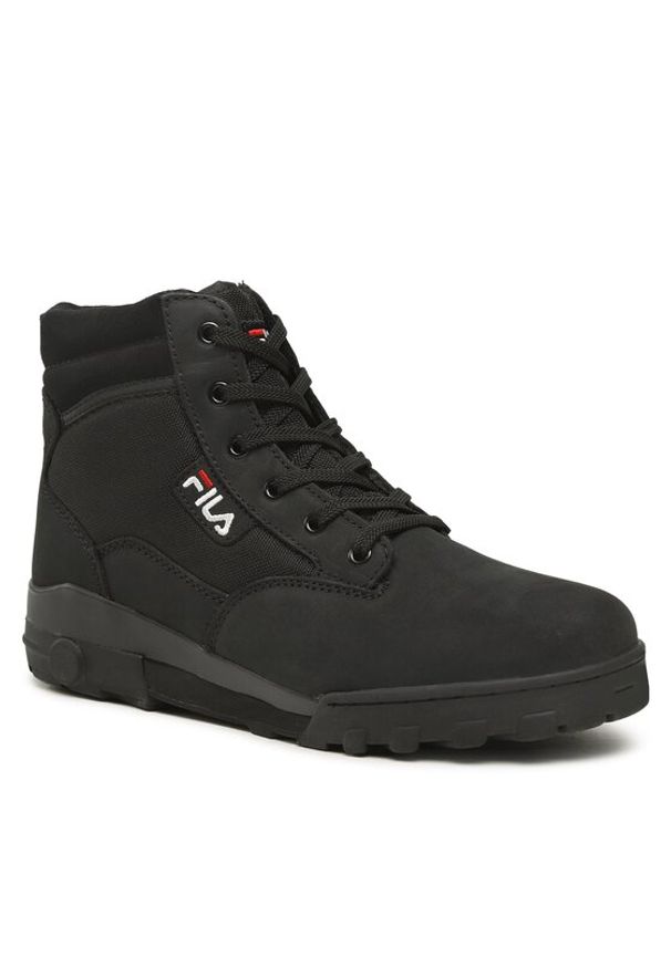 Fila Trapery Grunge II Mid FFM0165.80010 Czarny. Kolor: czarny. Materiał: nubuk, skóra