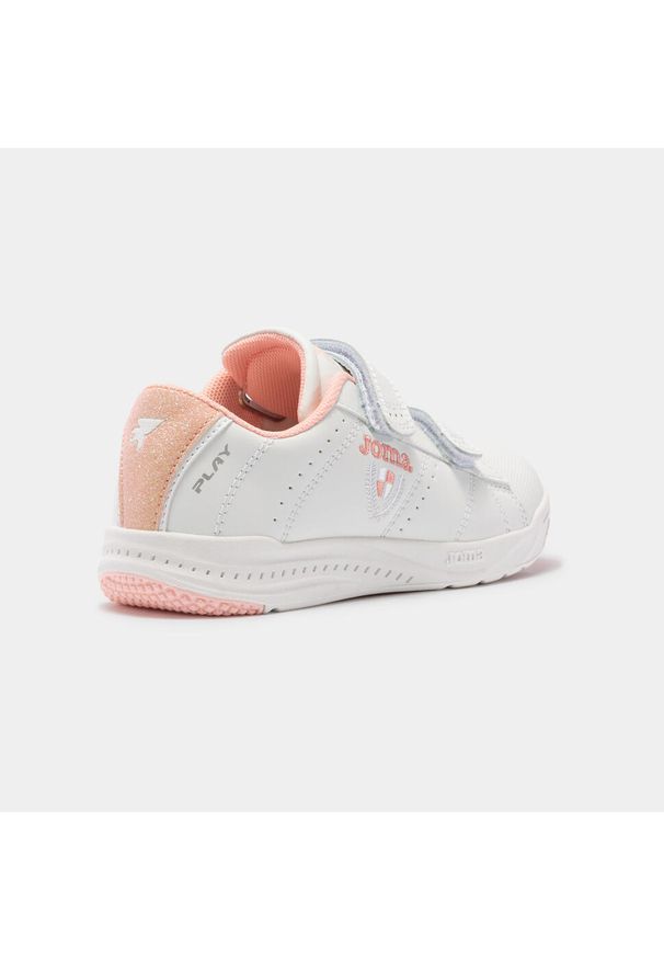 Buty sportowe Sneakersy dziewczęce, Joma W.Play Jr 21 WPLAYW. Kolor: biały, wielokolorowy, różowy. Materiał: materiał, syntetyk. Szerokość cholewki: normalna. Sport: turystyka piesza