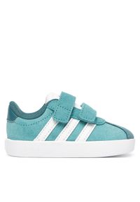 Adidas - adidas Sneakersy VL Court 3.0 Shoes JP7877 Turkusowy. Kolor: turkusowy. Materiał: zamsz, skóra