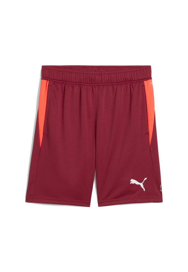 Puma - Męskie szorty treningowe do padla INDIVIDUAL PUMA Dark Crimson White Glowing Red. Kolor: biały, czerwony, wielokolorowy
