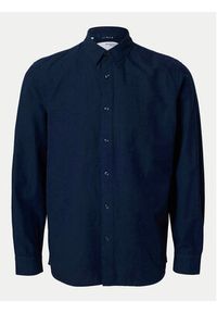 Selected Homme Koszula 16078867 Granatowy Slim Fit. Kolor: niebieski. Materiał: bawełna #5