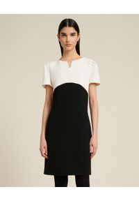 Luisa Spagnoli - LUISA SPAGNOLI - Czarno-biała sukienka mini Garanti. Kolor: czarny. Materiał: materiał. Długość: mini #1