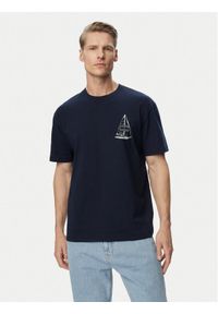 Tommy Jeans T-Shirt Sailboat DM0DM23184 Granatowy Regular Fit. Kolor: niebieski. Materiał: bawełna #1