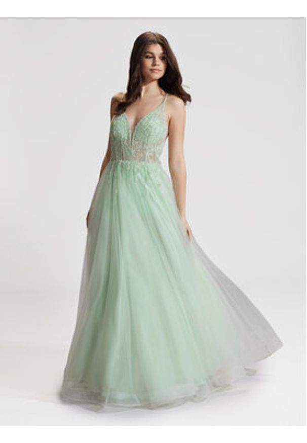 Hey Kyla Sukienka wieczorowa 5AG005HK Zielony Regular Fit. Kolor: zielony. Materiał: syntetyk. Styl: wizytowy