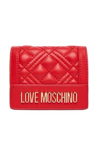 Love Moschino - Mały Portfel Damski LOVE MOSCHINO. Kolor: czerwony