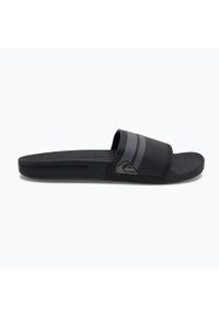 Klapki basenowe męskie Quiksilver Rivi Slide. Kolor: szary. Materiał: guma, syntetyk. Sport: pływanie, fitness