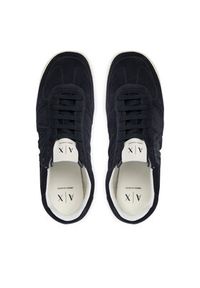 Armani Exchange Sneakersy XM002616 AF19687 ZB004 Granatowy. Kolor: niebieski. Materiał: skóra, zamsz #2