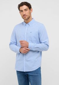 Męska Koszula Mustang Style Chester Gingham Check Light Blue 1016947 12795 #1