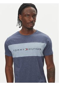 TOMMY HILFIGER - Tommy Hilfiger T-Shirt UM0UM03418 Niebieski Regular Fit. Kolor: niebieski. Materiał: bawełna