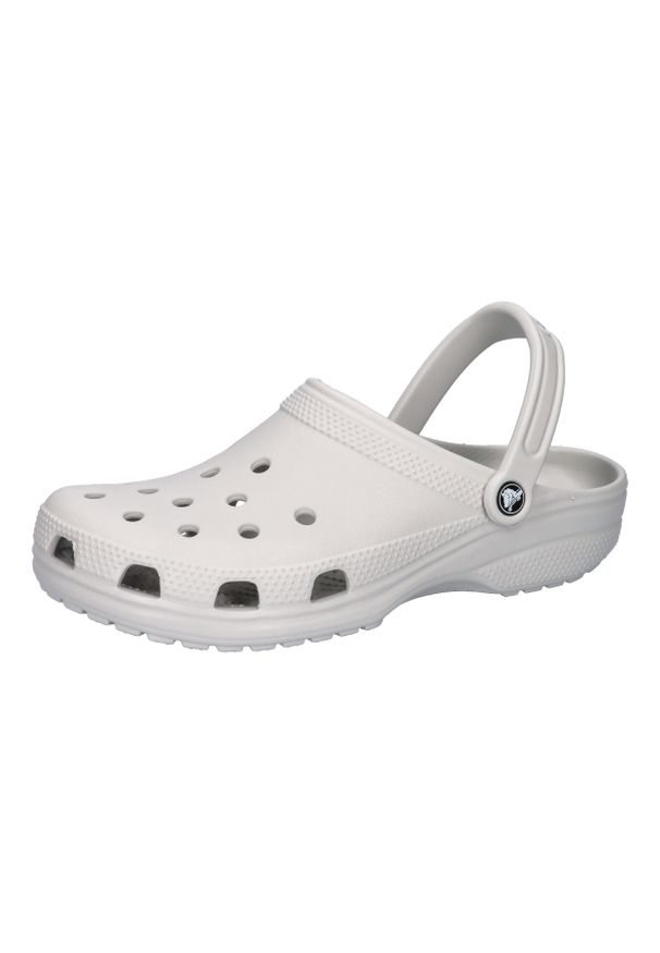Klapki damskie Crocs Atmoshere Classic. Okazja: na co dzień. Kolor: szary. Materiał: syntetyk, materiał. Sport: pływanie