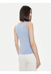 4f - 4F Top 4FWSS24TSLEF041 Błękitny Slim Fit. Kolor: niebieski. Materiał: bawełna