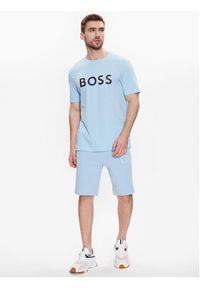 BOSS - Boss Szorty materiałowe 50487954 Błękitny Regular Fit. Kolor: niebieski. Materiał: materiał