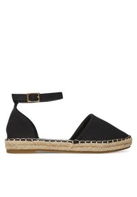 DeeZee Espadryle E8265-6 Czarny. Kolor: czarny. Materiał: materiał