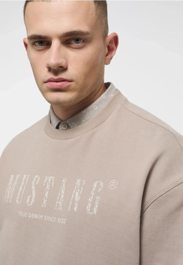 Męska Bluza Nierozpinana Mustang Style Ben Modern CN Moon Rock 1013505 3134. Styl: rockowy