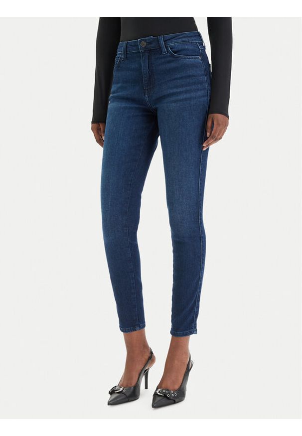 Guess Jeansy W6RAB4 D5QQ0 Granatowy. Kolor: niebieski