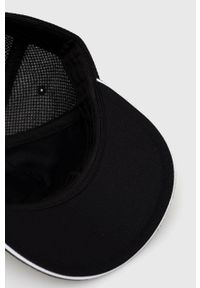 Tommy Jeans czapka z daszkiem kolor czarny z nadrukiem. Kolor: czarny. Materiał: włókno, materiał. Wzór: nadruk #3