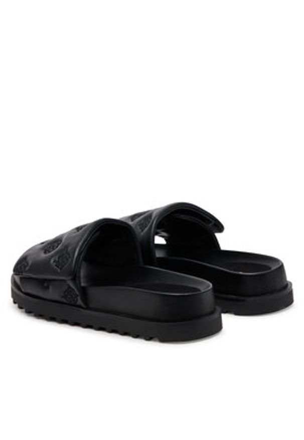 Guess Klapki FLJFA2ELE19 Czarny. Kolor: czarny. Materiał: skóra