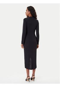 Rinascimento Sukienka koktajlowa CFC0020146002 Czarny Slim Fit. Kolor: czarny. Materiał: syntetyk. Styl: wizytowy