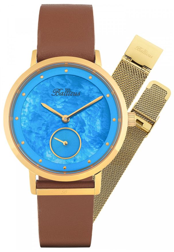 BALTICUS - Zegarek damski Balticus BLT-BALNSGBL-P brązowy. Kolor: brązowy