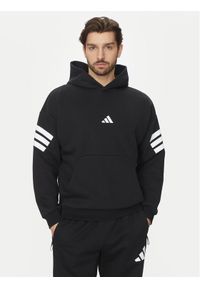 Adidas - adidas Bluza Future Icons 3-Stripes JD4838 Czarny Regular Fit. Kolor: czarny. Materiał: syntetyk