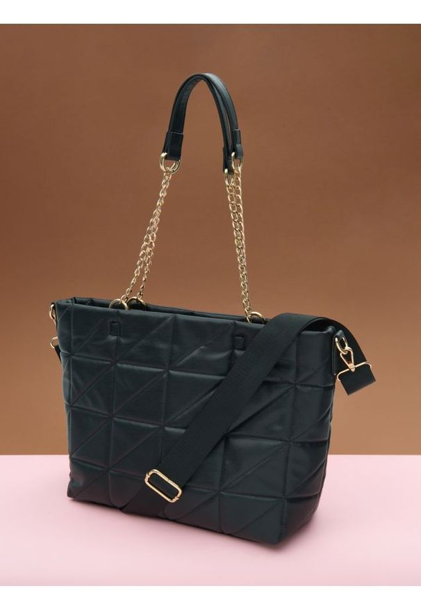 Sinsay - Torebka - czarny. Kolor: czarny